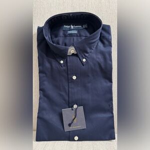 Ralph Lauren Men's Dark Blue Button Down Shirt